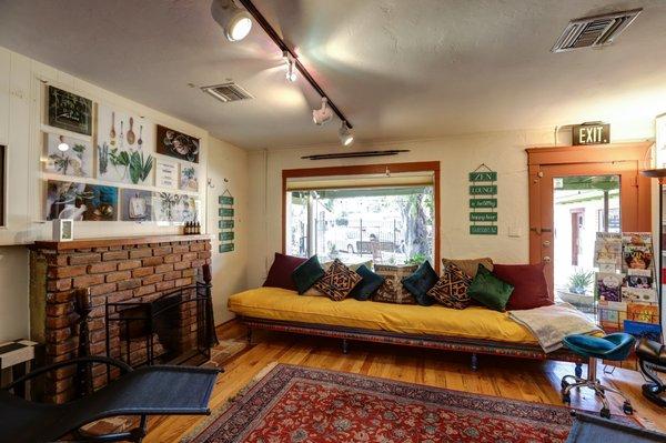 The Lounge at Second Nature Clinic where you can find total relaxation and zen while receiving IV Therapy or a B12 Shot