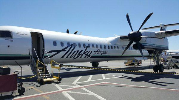 Windy and beautiful day in Eugene. Never took one of these planes before. Very small.