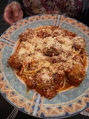 Spaghetti with meatballs