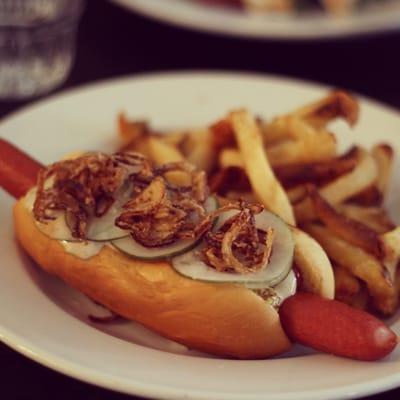 Awesome Copenhagen Street Dog - Danish style hot dog