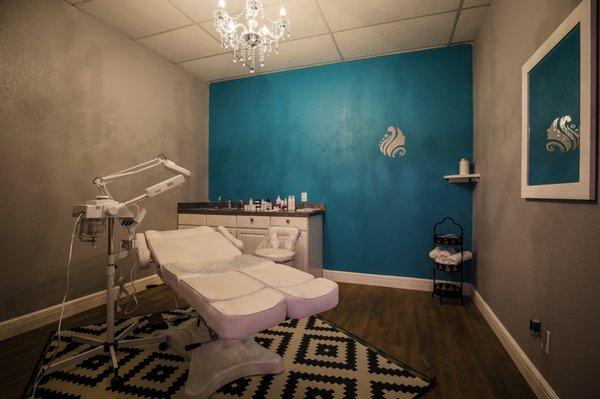 Facials & Waxing room providing you a full service spa.