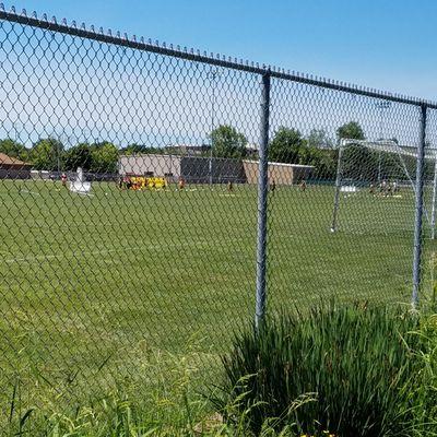 multiple soccer fields to the southwest