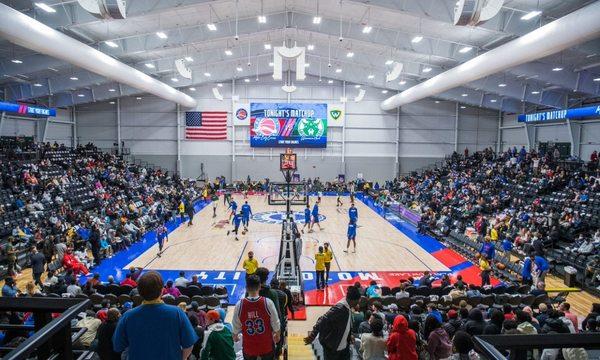 Wayne State Fieldhouse, home arena of the Motor City Cruise.