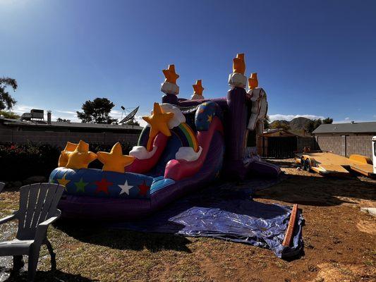 Unicorn water slide/bounce house!