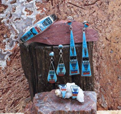 Inlay jewelry from the Zuni pueblo :-)