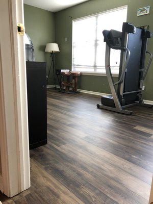 New Luxury Vinyl Flooring and Trim