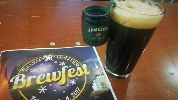 Lagunitas Cappuccino Stout paired with Jameson Caskmates beer barrel aged Irish Whiskey