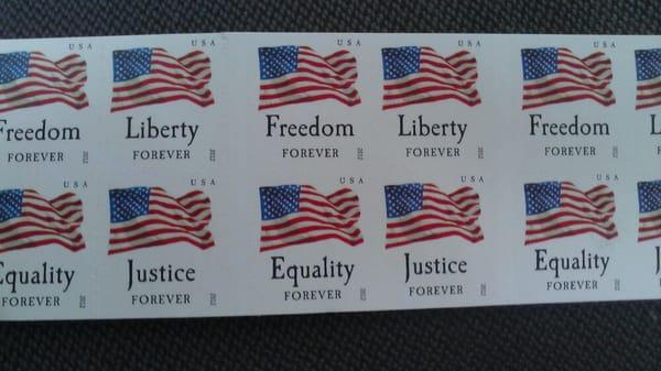 Stamps. I didn't know they still existed.