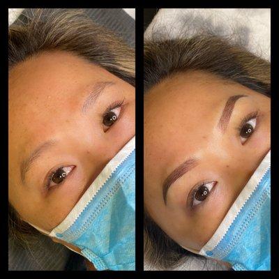 Brows by Stacie- before and after!