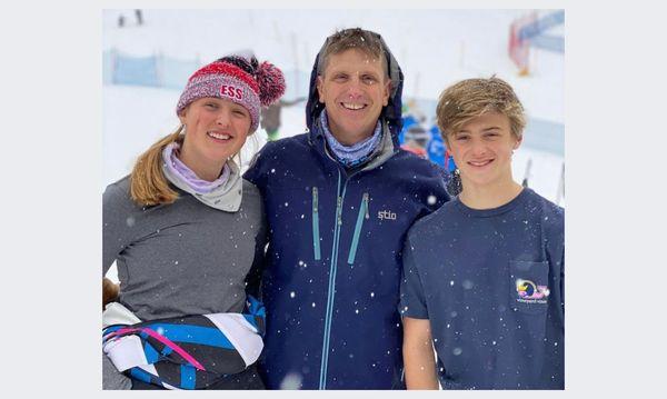 Did you know that Dr. Carlson and his family love to ski? Watch for them on the hills!