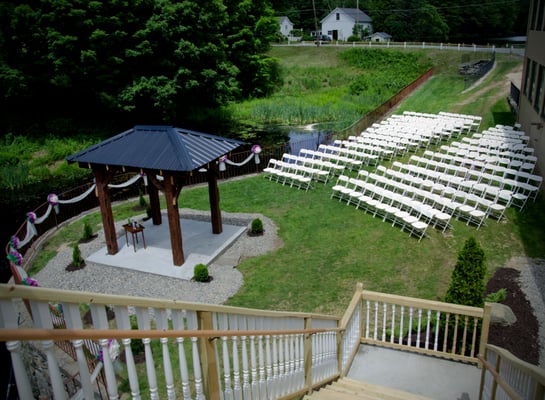 Out back at the boiler Bar and Grille from a recent wedding,