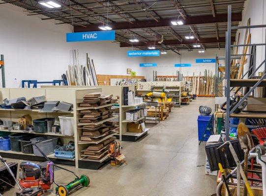 Back section of store is a treasure trove of building materials