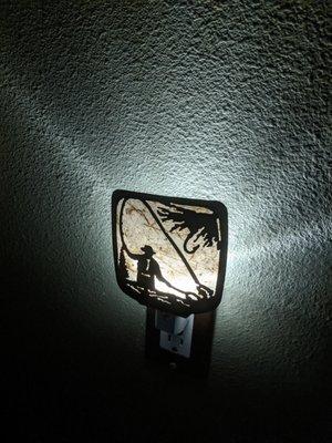 Fly fisherman night light