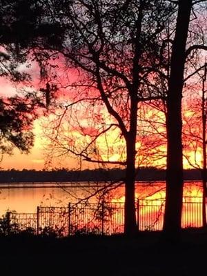 Sunrise on Lake Houston taken by Amy Anders 2015