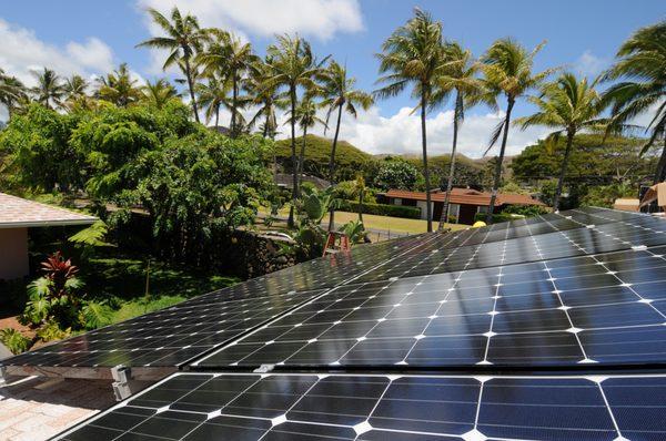 Solar installation. We are a leader in residential and commercial PV installations in Hawaii.