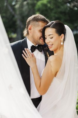 Wedding portraits at the Roundhouse in Beacon, New York