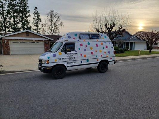 The ice cream truck!