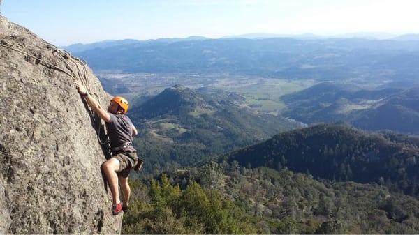 Climbing in Napa