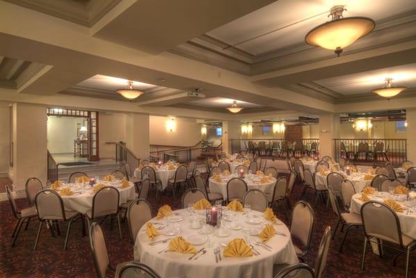 Award winning Banquet Spaces throughout the Inn -- this is the Big Four Ballroom