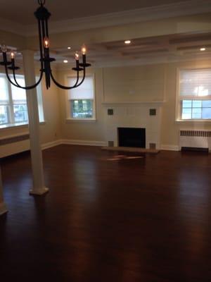 Living area at the flip home