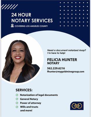 24 hour mobile Notary Public