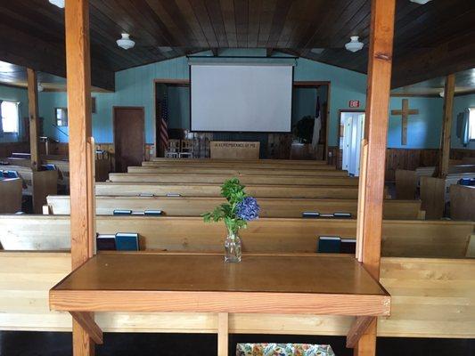 Wi-ne-ma Christian Camp - the chapel, now a fully functioning church with regular Sunday services.