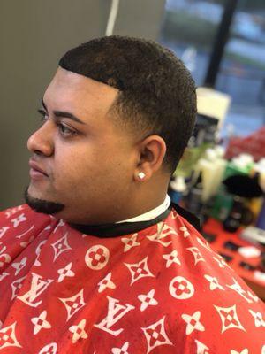 High taper boxed up with a razor line up