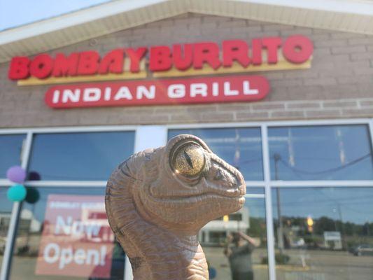 Bob the Raptor says, "Indian Restaurant in Willoughby!!"