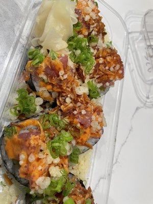 Spicy tuna sushi bombs