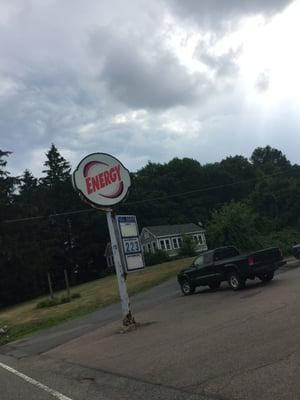 Energy Gas Station -- 73 Main Street / Route 109, Medway           Sign