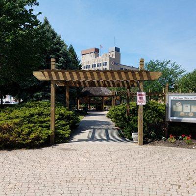 Pergola entrance to the park on the northeast side