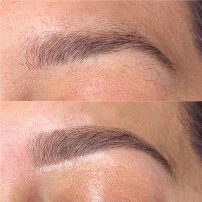 Brow wax - Before & After