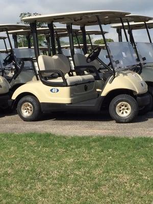 New golf carts at Fair Oaks Golf Course