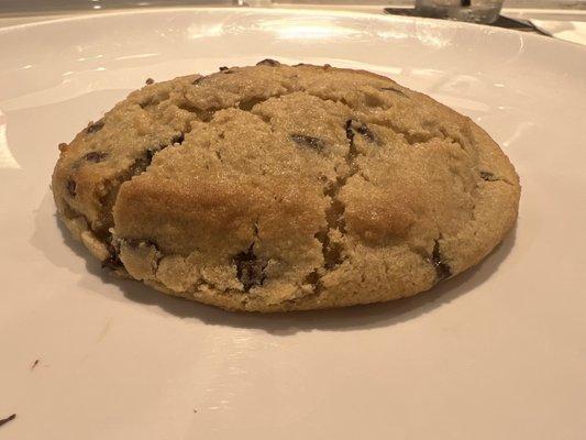 Fresh chocolate chip cookie that Kateri made me was awesome and fresh out of the oven