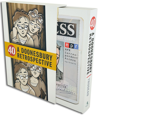 "40: A Doonesbury Retrospective" Book and Sleeve Design