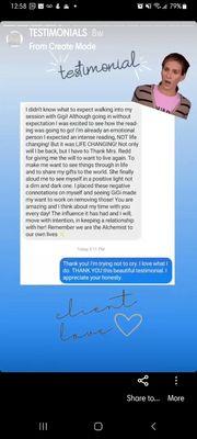 Client Testimonial