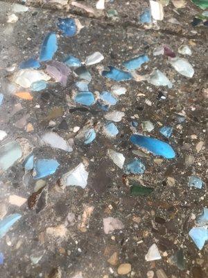 Sea glass countertop restoration