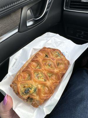 Spinach & feta pastry