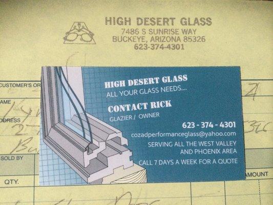 High Desert Glass