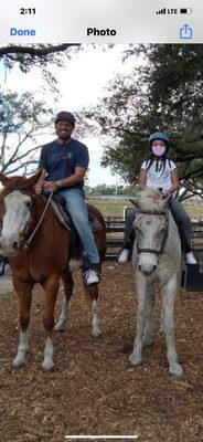 Missy on the left and Sterling on the right. Great, friendly horses.