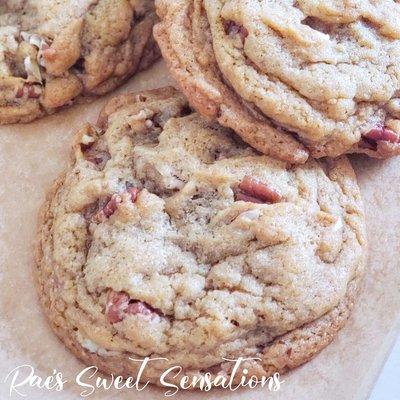 Brown Butter Bourbon Pecan Cookies