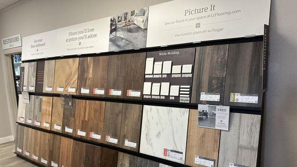 Interior of LL Flooring #1077 - Plano | Back Wall View