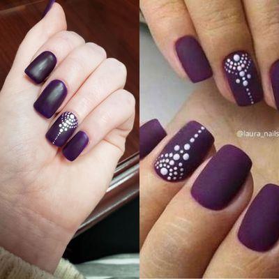 My nails on the left done at Lily nail. The right is the inspiration picture.