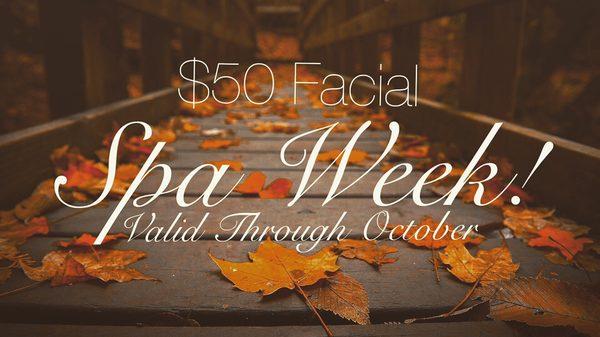 Celebrate Spa Week with me!