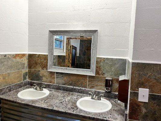 Fully renovated bathrooms throughout the campground