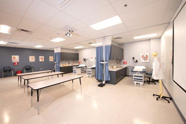 Medical Assistant classroom and lab.