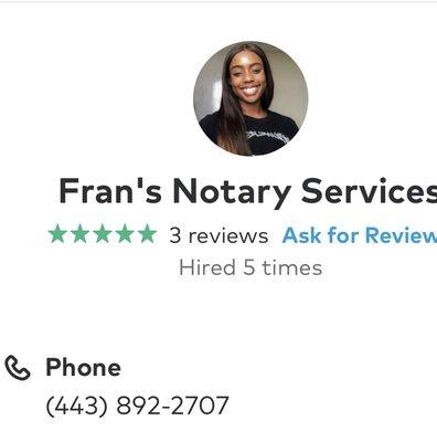 Fran-Tastic Notary Services