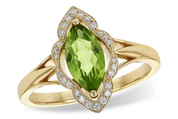 Allison-Kaufman Peridot Diamond Ring (D5769)