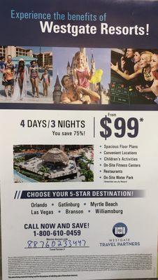 Book this deal online and save!!