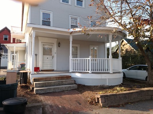 Porch restoration in Concord NH